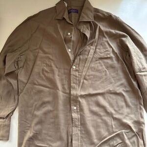 Ralph Lauren Khaki/Tan Shirt Size 16